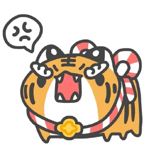 🐯 emoji 咖波 視像① @Capoo_Stickers Telegram sticker 6 of 48