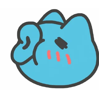 😘 emoji 咖波 視像 Emoji ① @Capoo_Stickers Telegram sticker 23 of 32
