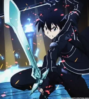 😂 emoji Kirito Telegram sticker 10 of 70