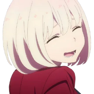 🧊 emoji Lycoris Recoil. @Anime_Sticker_noob Telegram sticker 17 of 67
