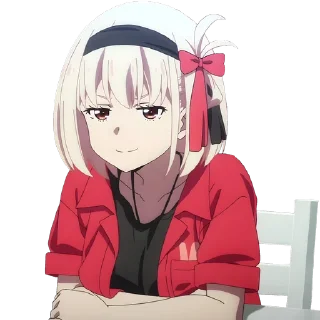 🧊 emoji Lycoris Recoil. @Anime_Sticker_noob Telegram sticker 4 of 67