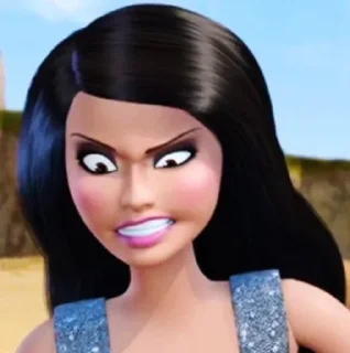 😡 emoji BARBIE CR : PIN @naaxyzzz Telegram sticker 7 of 30