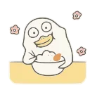 🍚 emoji 小刘鸭 Telegram sticker 20 of 28