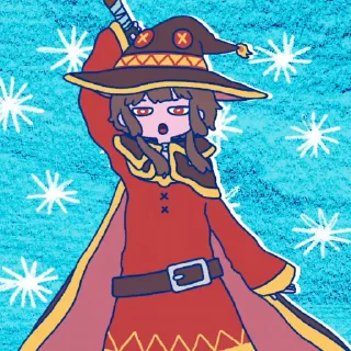 Sticker from @sticker_freehk ED-この素晴らしい世界に爆焔を