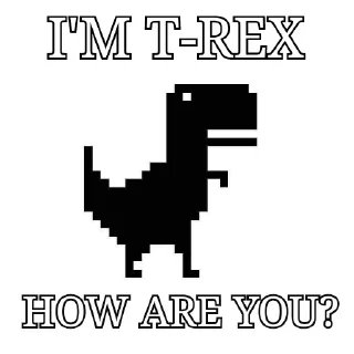 ☺️ emoji T-REX Sticker Pack Telegram sticker 16 of 31
