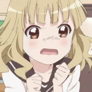 🥲 emoji Yuru Yuri Scene [@Otakuzdream] Telegram sticker 14 of 50