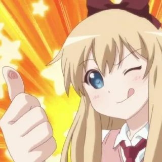 👍 emoji Yuru Yuri Scene [@Otakuzdream] Telegram sticker 21 of 50