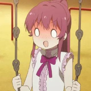 😨 emoji Yuru Yuri Scene [@Otakuzdream] Telegram sticker 18 of 50