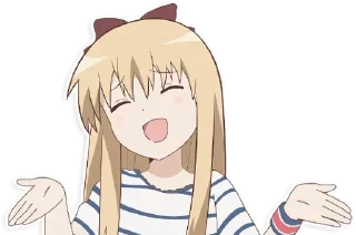 💁‍♀ emoji Yuru Yuri Scene [@Otakuzdream] Telegram sticker 9 of 50