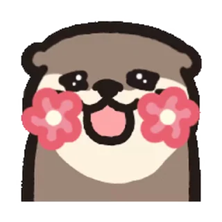 Sticker from Loc's Otter Animated emoji @RekcitsEnilbot