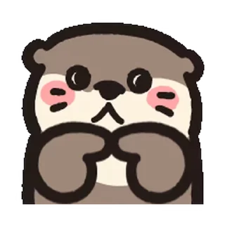 Sticker from Loc's Otter Animated emoji @RekcitsEnilbot