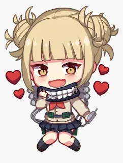 😄 emoji MHA Chibi @AnimeStickersChibi Telegram sticker 22 of 45