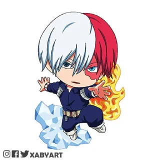 🤯 emoji MHA Chibi @AnimeStickersChibi Telegram sticker 13 of 45