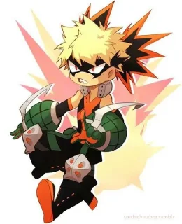 🙂 emoji MHA Chibi @AnimeStickersChibi Telegram sticker 11 of 45