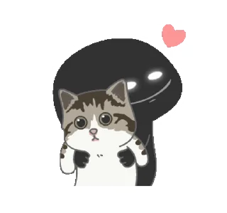 🥰 emoji 『@stickers_gifs_store』 Black Bunny 🖤✨ — @stckrRobot Telegram sticker 12 of 50