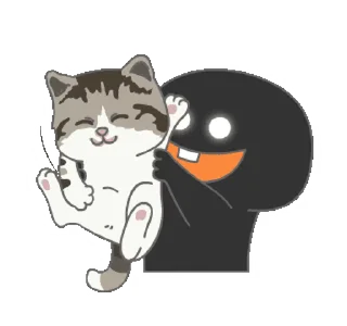 🐾 emoji 『@stickers_gifs_store』 Black Bunny 🖤✨ — @stckrRobot Telegram sticker 11 of 50