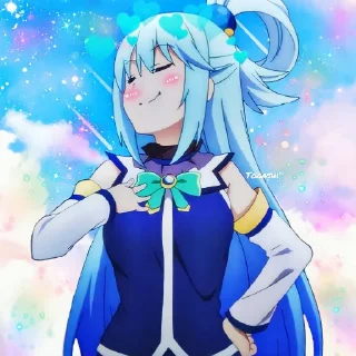 Sticker from 𝘼𝙦𝙪𝙖 @animestix
