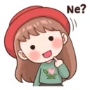 Sticker from Korean Noona