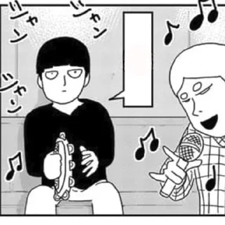 🎶 emoji Mob psycho 100 Telegram sticker 10 of 61