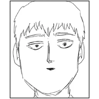 😶 emoji Mob psycho 100 Telegram sticker 19 of 61