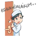 Sticker from muslim couple