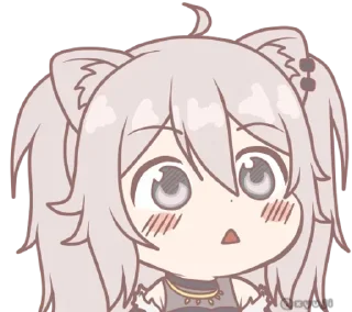 😯 emoji Shishiro Botan @xyuji Telegram sticker 14 of 15