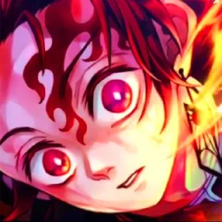 😳 emoji Demon Slayer Telegram sticker 8 of 25