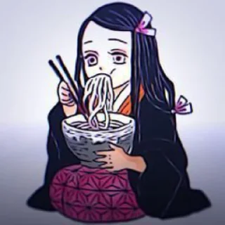 🍜 emoji nezuko Telegram sticker 14 of 25