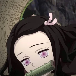😕 emoji nezuko Telegram sticker 21 of 25