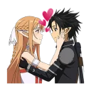 😘 emoji Sword art online LINE stickers Telegram sticker 18 of 41