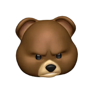 😡 emoji Bear Telegram sticker 12 of 15