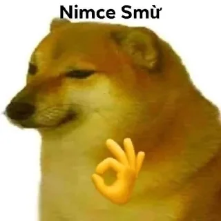 👌 emoji Cheems Telegram sticker 19 of 92