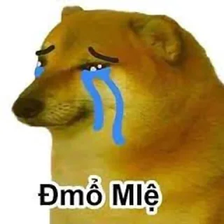 😭 emoji Cheems Telegram sticker 16 of 92