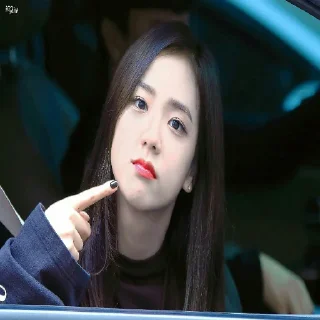 🤔 emoji Jisoo Telegram sticker 16 of 17