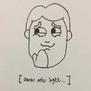 😌 emoji gastør edisi drawing Telegram sticker 20 of 61