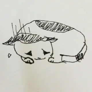 😣 emoji mori drawing Telegram sticker 9 of 32