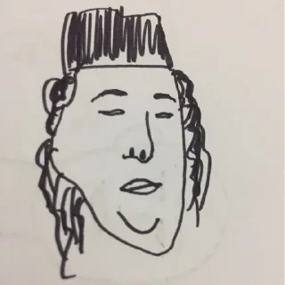 Sticker from gastør edisi drawing
