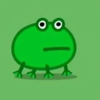😐 emoji frog Telegram sticker 19 of 21