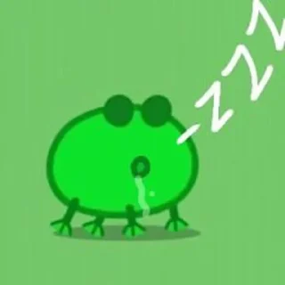 💤 emoji frog Telegram sticker 16 of 21
