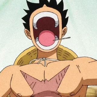 🥟 emoji ★!¡ Luffy – @LEVIOSAASTICKER Telegram sticker 19 of 80