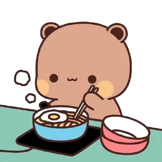 Sticker from 熊貓一二 eat 11_kal