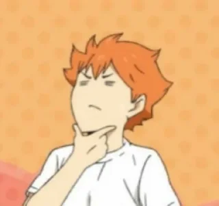 🤔 emoji Hinata Telegram sticker 12 of 38