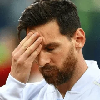 😀 emoji ⚽️🇦🇷 MESSI MOODS 🇦🇷⚽️ Telegram sticker 11 of 15