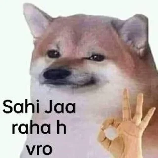 🙂 emoji Cheems Gyan @meow_us_rahega Telegram sticker 19 of 53