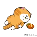 🐱 emoji 白爛貓X☆隱藏版☆ @fathousechun Telegram sticker 12 of 24