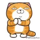 🐱 emoji 白爛貓X☆隱藏版☆ @fathousechun Telegram sticker 6 of 24