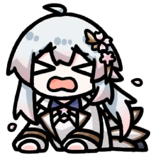 😫 emoji bilibili樱鸮Schale @zhaxia_cn Telegram sticker 16 of 32