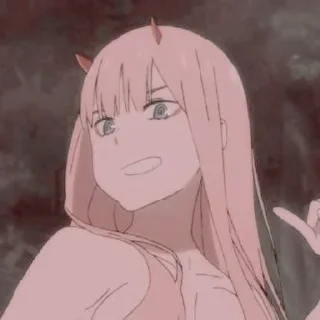 🐀 emoji zero two Telegram sticker 24 of 50