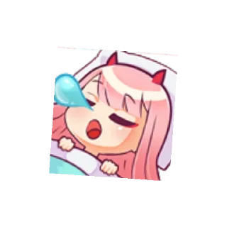 🙂 emoji zero two Telegram sticker 14 of 24