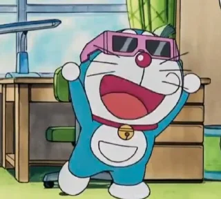 🐰 emoji Doraemon Telegram sticker 9 of 23
